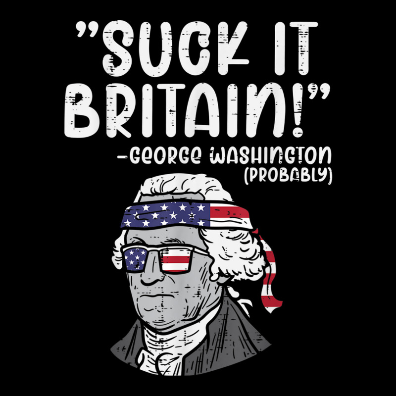 Suck It Britain George Washington Fun 4th Of July President Men's Long Sleeve Pajama Set | Artistshot