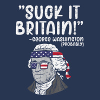 Suck It Britain George Washington Fun 4th Of July President Men Denim Jacket | Artistshot