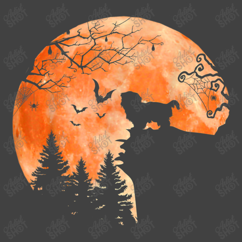 Shih Tzu And Moon Silhouette Dog Lover Halloween Vintage T-shirt | Artistshot