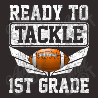 Back Day Of School Ready To Tackle 1st Grade Football Racerback Tank | Artistshot