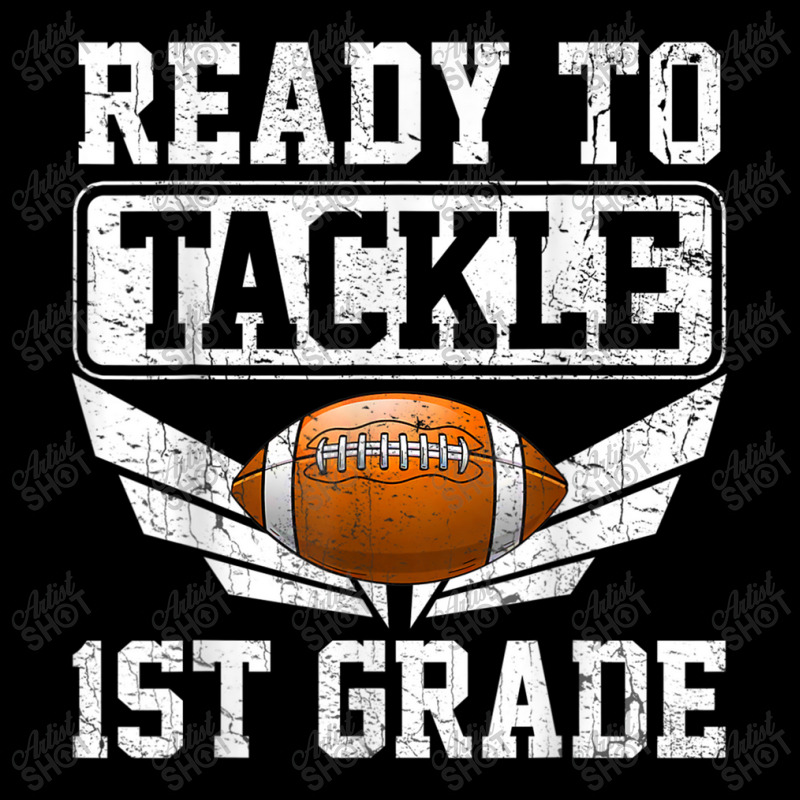 Back Day Of School Ready To Tackle 1st Grade Football Women's V-Neck T-Shirt by Artist-Shannon | Artistshot