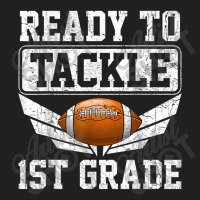 Back Day Of School Ready To Tackle 1st Grade Football Ladies Polo Shirt | Artistshot