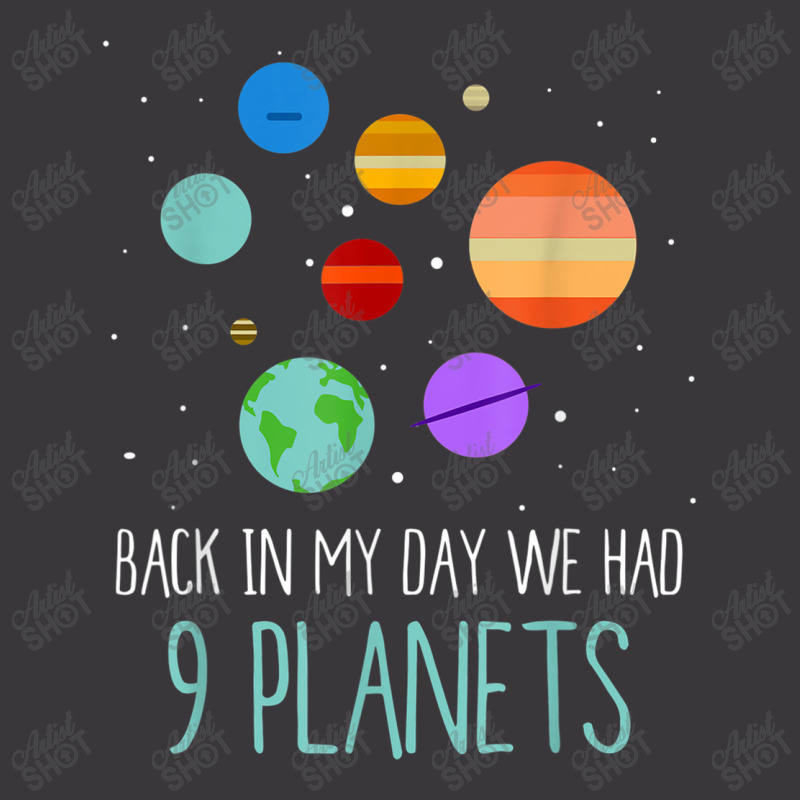 Back In My Day We Had Nine Planets Solar System T Ladies Curvy T-Shirt by Artist-Shannon | Artistshot