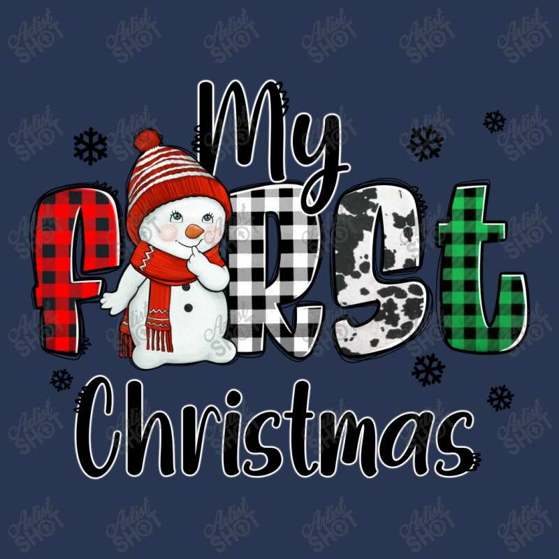 My First Christmas Baby Snowman Ladies Denim Jacket | Artistshot