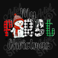 My First Christmas Baby Snowman Crop Top | Artistshot