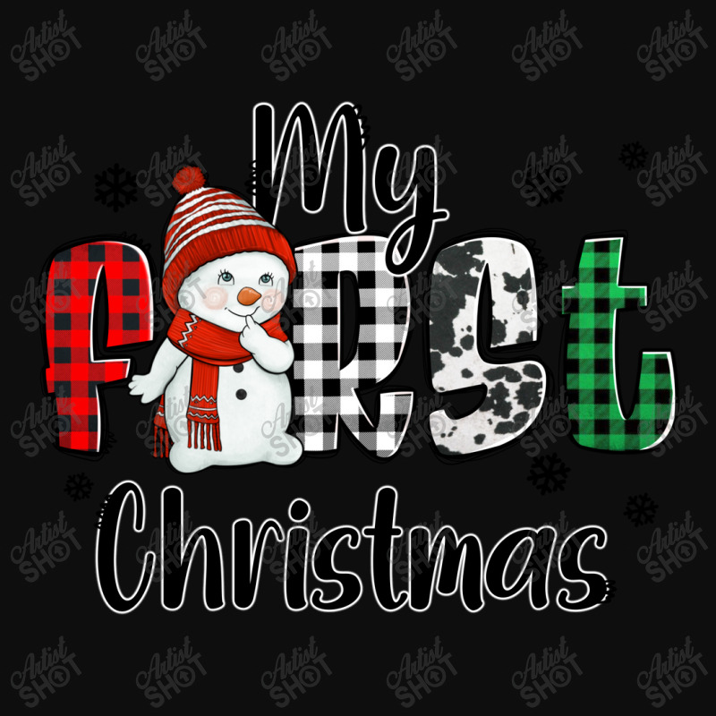 My First Christmas Baby Snowman Crop Top | Artistshot