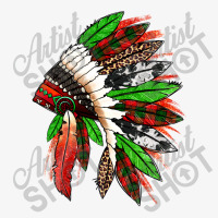 Western Christmas Native American Headdress Ladies Fitted T-shirt | Artistshot