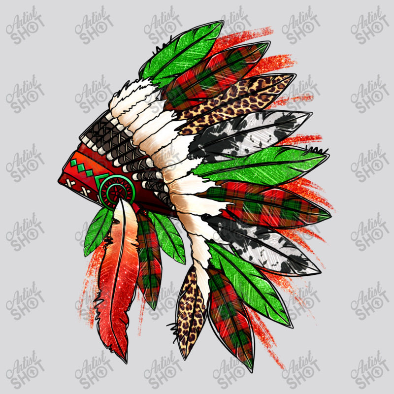 Western Christmas Native American Headdress Women's Triblend Scoop T-shirt | Artistshot