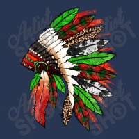 Western Christmas Native American Headdress Ladies Denim Jacket | Artistshot