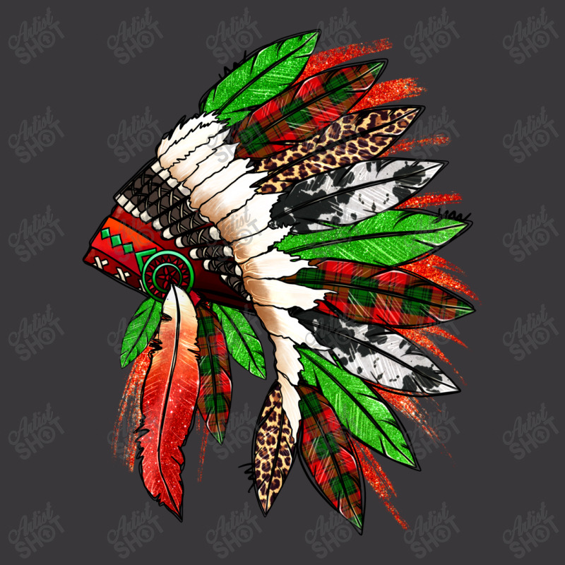 Western Christmas Native American Headdress Ladies Curvy T-shirt | Artistshot