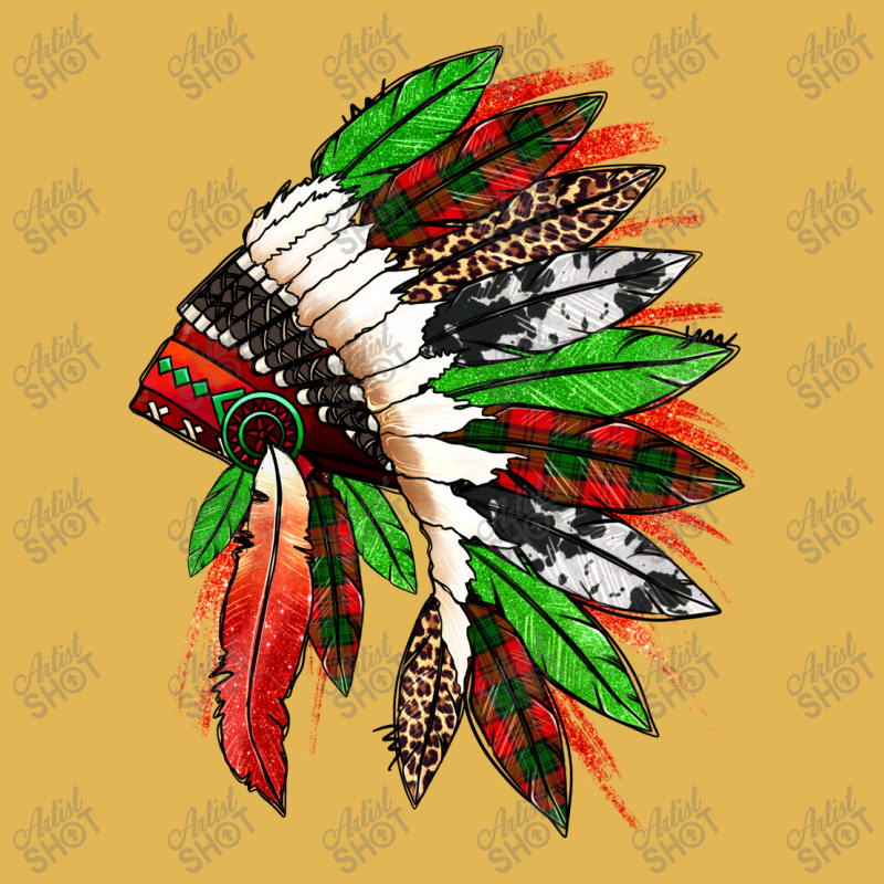 Western Christmas Native American Headdress Vintage Hoodie And Short Set | Artistshot