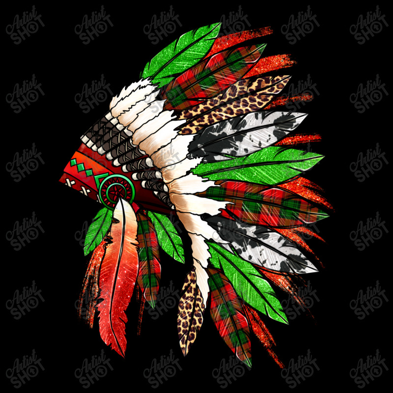 Western Christmas Native American Headdress Cropped Sweater | Artistshot