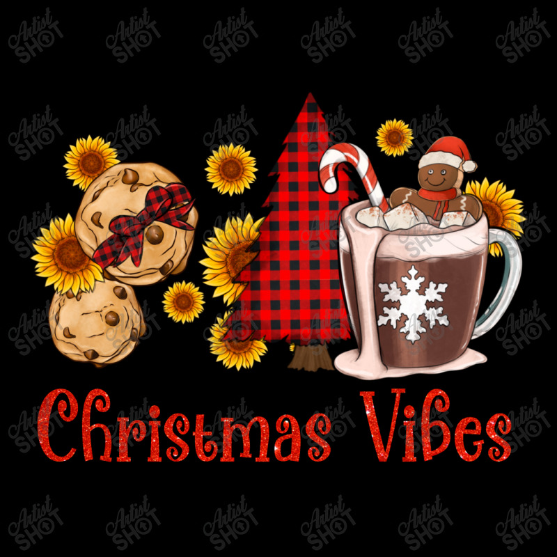 Christmas Vibes Cookies And Hot Cocoa Cropped Sweater | Artistshot