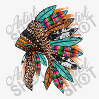 Western Patterned Headdress Native American Ladies Fitted T-shirt | Artistshot