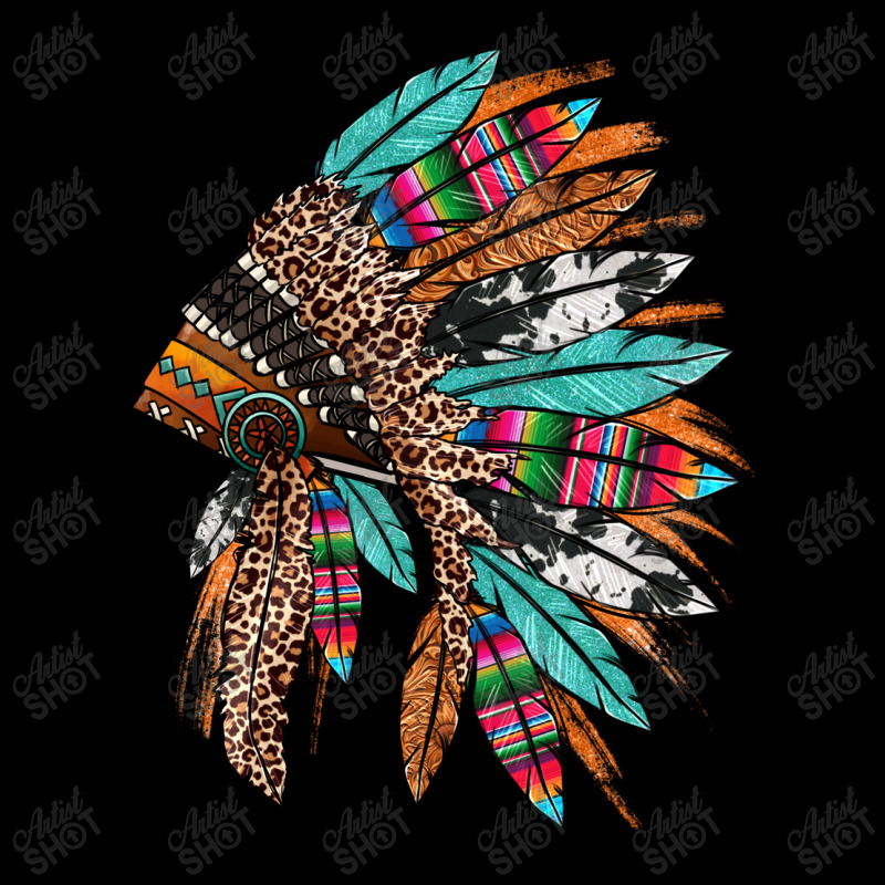 Western Patterned Headdress Native American Cropped Sweater | Artistshot