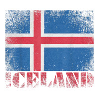 Icelandic Iceland Flag Shirt Vintage Country Distressed Gift T Shirt Crop Top | Artistshot