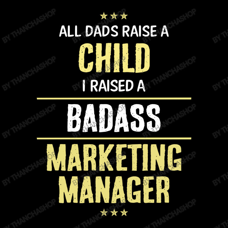 I Raised A Badass Marketing Manager Cropped Sweater by thanchashop | Artistshot