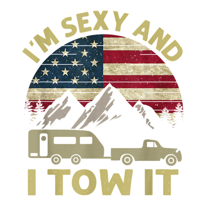 I'm Sexy And I Tow It Funny Caravan Camping Rv Trailer Tee T Shirt Women's Pajamas Set by sabadmscoastlw | Artistshot