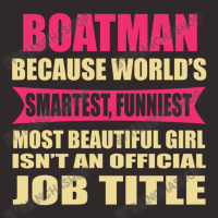 Boatman Funniest Isn't A Jobtitle Racerback Tank | Artistshot