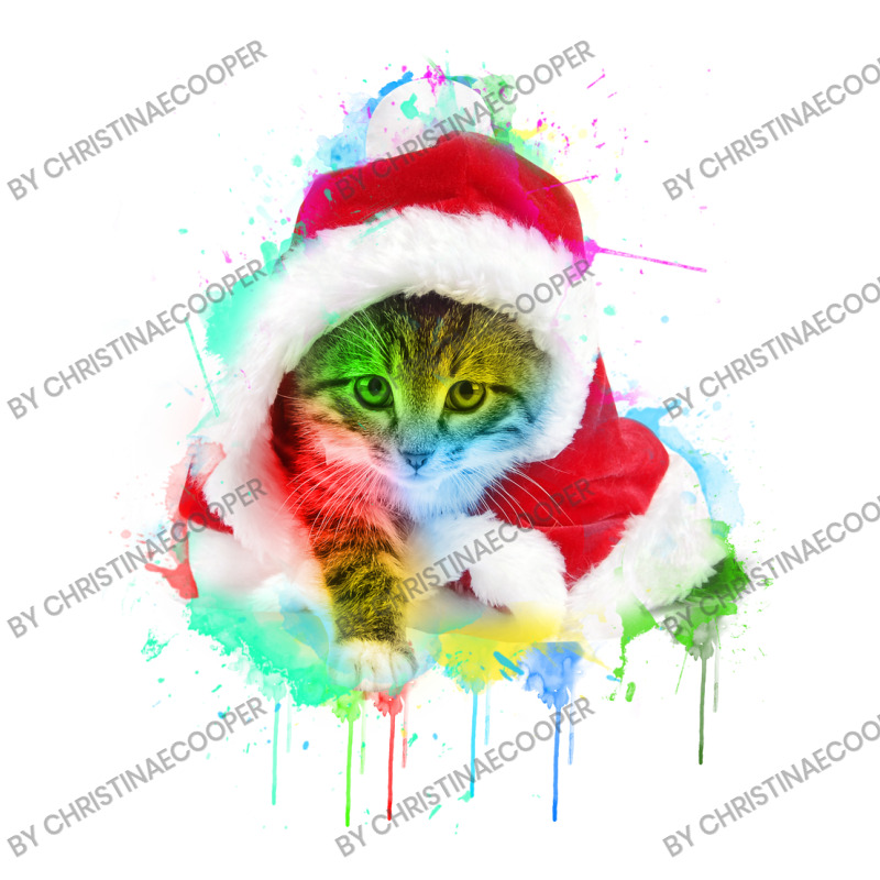 Merry Christmas Cat Zipper Hoodie | Artistshot