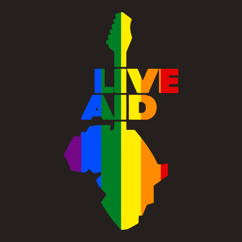 Live Aid Band Aid 1985 Symbol Lgbt Tank Top by autlu2024 | Artistshot