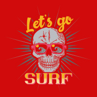 Surfing Lets Go Surf Skinny Tumbler | Artistshot