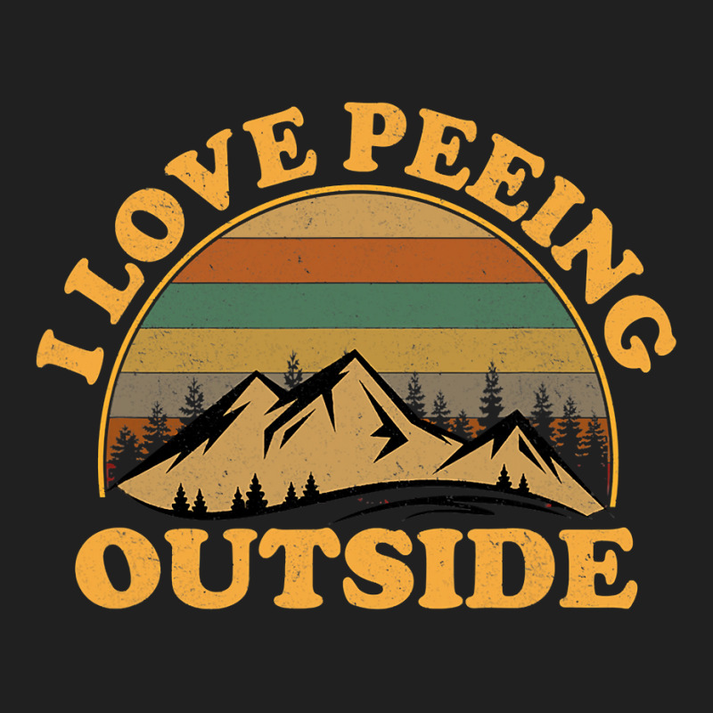 I Love Peeing Outside Funny Camping Hiking Ladies Polo Shirt by trokeryth | Artistshot