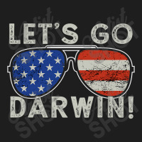 Aviator Sunglasses American Flag Let’s Go Darwin Classic T-shirt | Artistshot