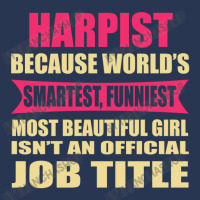 Harpist Funniest Isn't A Jobtitle Men Denim Jacket | Artistshot