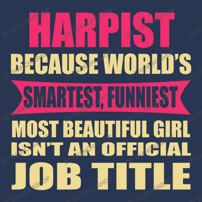 Harpist Funniest Isn't A Jobtitle Men Denim Jacket | Artistshot