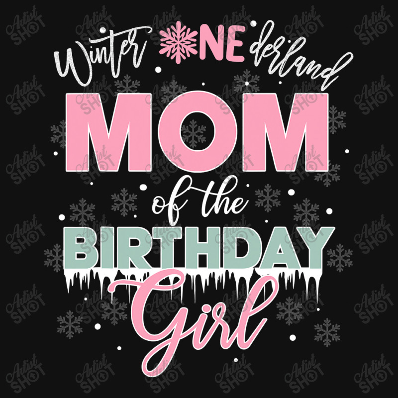 Mom Of The Birthday Girl Shirt Winter Onederland Family License Plate Frame | Artistshot