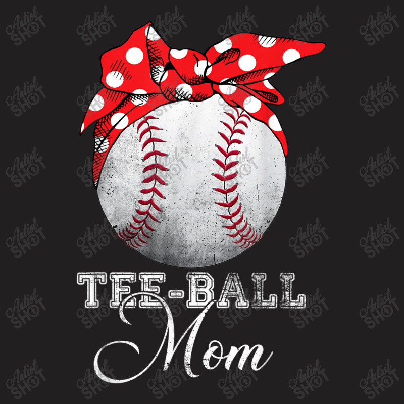 Baseball Headband Teeball Mom Tee Ball Mother Day Mothers T Shirt T-Shirt by Great Tshirt | Artistshot