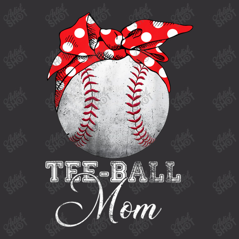 Baseball Headband Teeball Mom Tee Ball Mother Day Mothers T Shirt Vintage Short by Great Tshirt | Artistshot