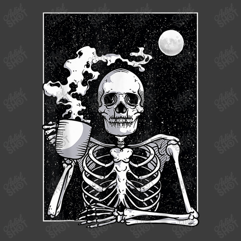 Skeleton Drinking Coffee Halloween Costume T Shirt Men's Polo Shirt | Artistshot