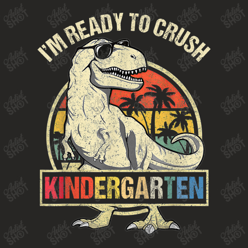 I'm Ready To Crush Kindergarten Dinosaur Boys Back To School Ladies Fitted T-Shirt by Artist-Shannon | Artistshot