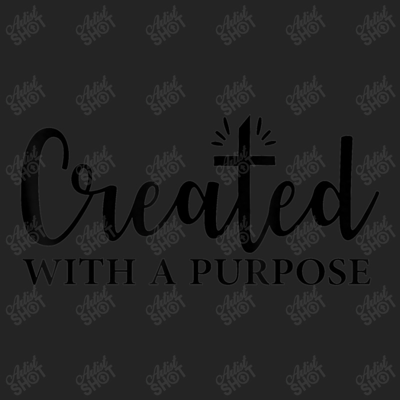 Created With A Purpose Christian Faith Men Women 3/4 Sleeve Shirt by Aria-Proctor | Artistshot