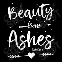 Cute Christian Bible Verse Quote Beauty From Ashes Retro Women's V-neck T-shirt | Artistshot