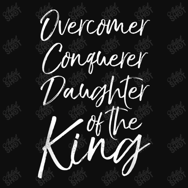 Cute Christian Gift Overcomer Conquerer Daughter Of The King Funny Gif Crop Top by Aria-Proctor | Artistshot