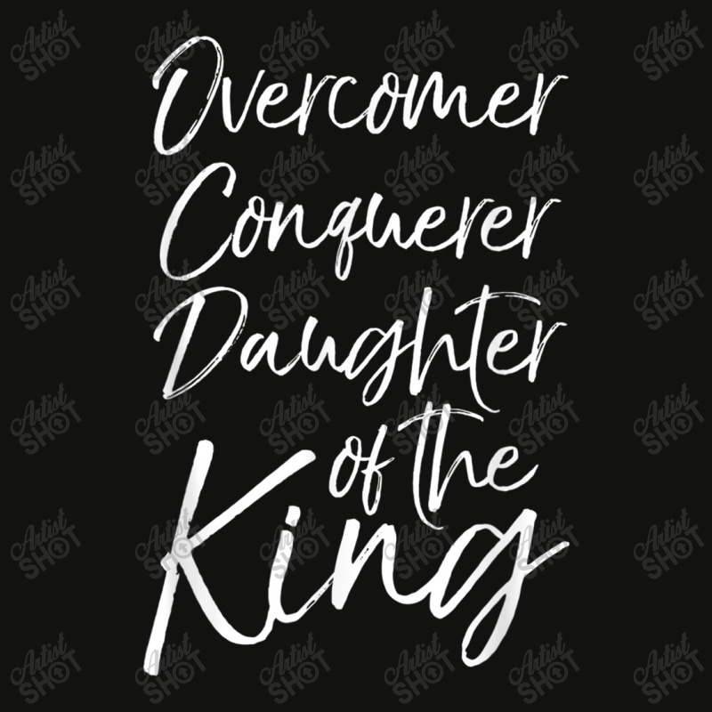 Cute Christian Gift Overcomer Conquerer Daughter Of The King Funny Gif Scorecard Crop Tee by Aria-Proctor | Artistshot