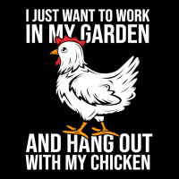 I Just Want To Work In My Garden And Hang Out Chicken 133 Cropped Hoodie | Artistshot