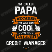 Papa Because To Be Called Credit Manager Scorecard Crop Tee | Artistshot