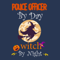 Halloween Police Officer Gift T  Shirt Police Officer By Day Witch By Men Denim Jacket | Artistshot