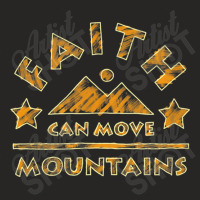 Faith Can Move Mountains Christian Bible Verse My Favorite People Ladies Fitted T-shirt | Artistshot