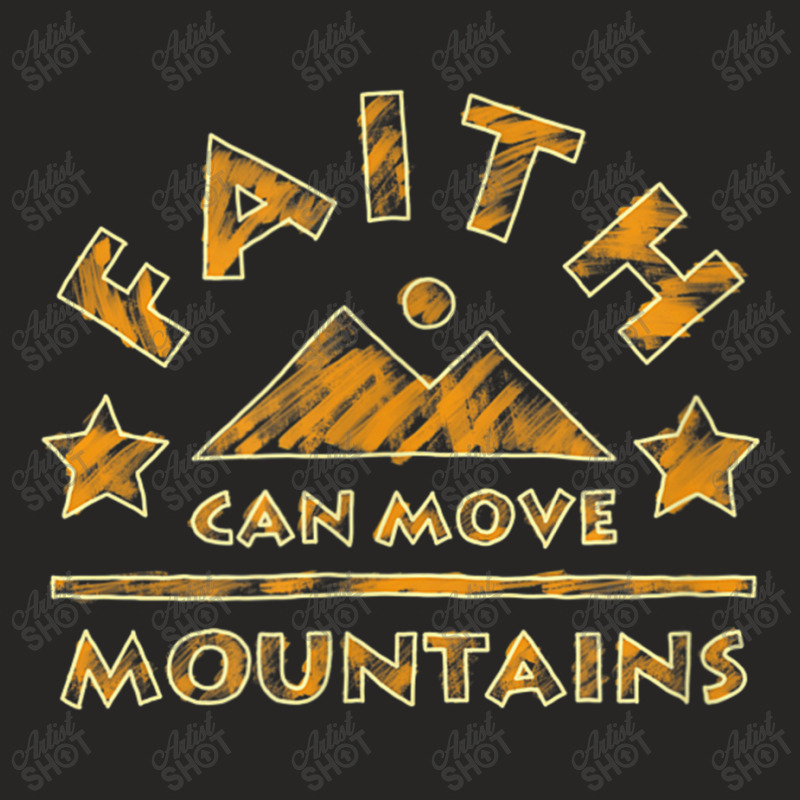 Faith Can Move Mountains Christian Bible Verse My Favorite People Ladies Fitted T-Shirt by Aria-Proctor | Artistshot