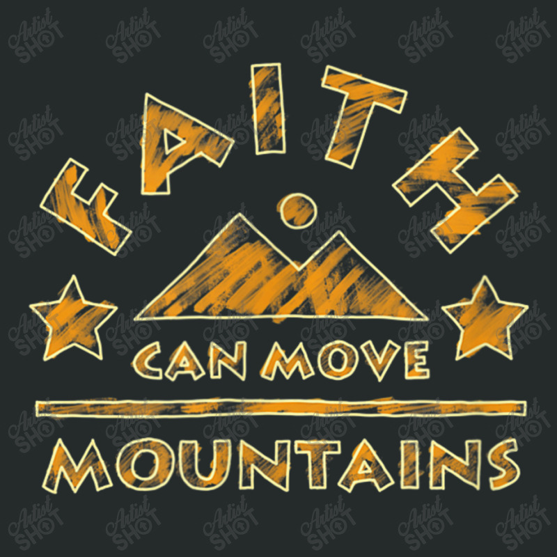 Faith Can Move Mountains Christian Bible Verse My Favorite People Women's Triblend Scoop T-shirt by Aria-Proctor | Artistshot