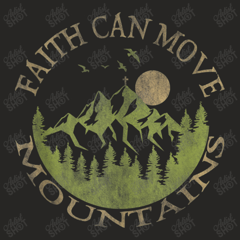 Faith Can Move Mountains Jesus Christian Bible Mens Funny Ladies Fitted T-Shirt by Aria-Proctor | Artistshot