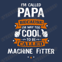 Papa Because To Be Called Machine Fitter Men Denim Jacket | Artistshot