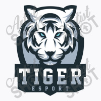 Tiger White Vector T-shirt | Artistshot