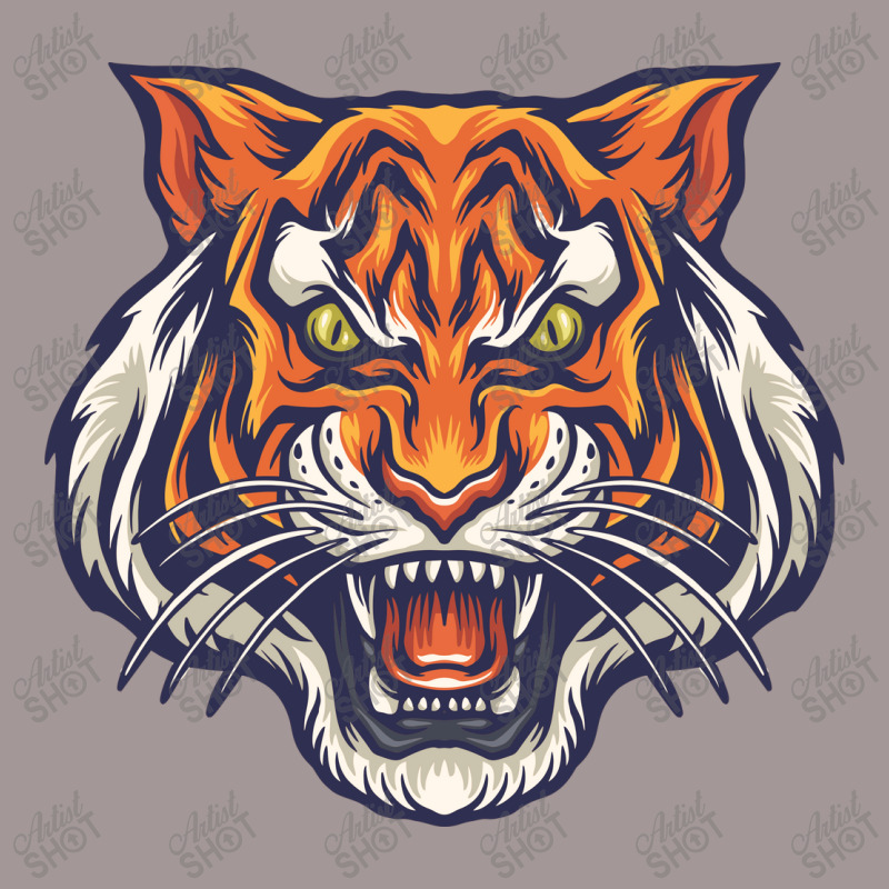 Angry Tiger Vector Vintage Short | Artistshot