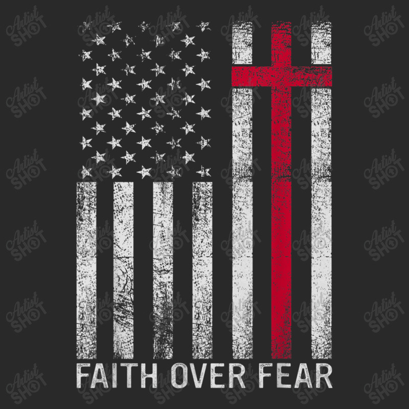 Faith Over Fears Cool Christian Cross American Usa Flag Gym Games Char Printed hat by Aria-Proctor | Artistshot